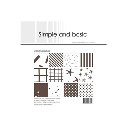 6" x 6" Paper Pack (24pk) - Simple & Basic: Warm Grey