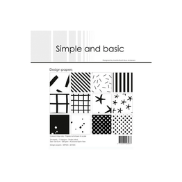 6" x 6" Paper Pack (24pk) - Simple & Basic: Jet Black