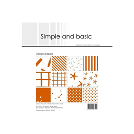 6" x 6" Paper Pack (24pk) - Simple & Basic: Cognac