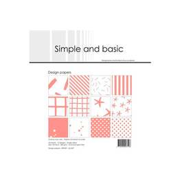 6" x 6" Paper Pack (24pk) - Simple & Basic: Peach