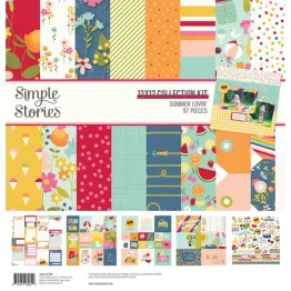 12" x 12" Cardstock Collection Kit (97pcs) - Summer Lovin'
