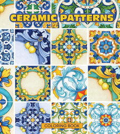 Book cover for Ceramic Patterns Coloring Book for Adults