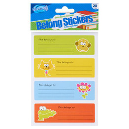Clever Kidz ''This Belongs To...'' Label Stickers