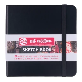 Talens Art Creation Sketchbook (12 x 12cm) - Black