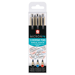 Sakura Pigma Micron PN Office Set (3pcs) - Assorted