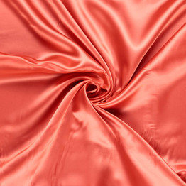 Bemberg Cupro Lining in Coral - Per ½ Metre