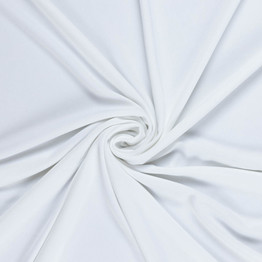 4-Way Stretch Sportswear Jersey in White - Per ½ Metre