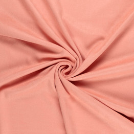 Heavy Stretch Soft Suedette in Peach - Per ½ Metre