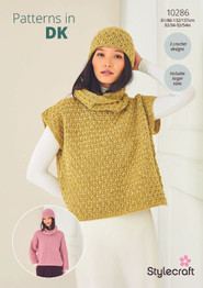 Textured Crochet Sweater, Tank & Hat in Naturals Pure Wool & Life DK (10286) - PDF - CROCHET