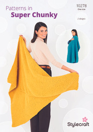 Knitted Blankets in Soft & Cosy Super Chunky (10278) - PDF