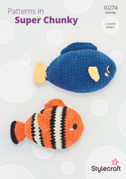 Clownfish & Regal Blue Tang in Soft & Cosy Super Chunky (10274) - PDF - CROCHET