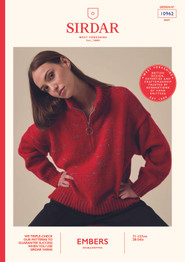 Flashpoint Zip Sweater in Sirdar Embers DK (10962)