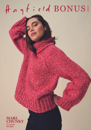 Meld Roll Neck Sweater in Hayfield Bonus Marl Chunky (10947)