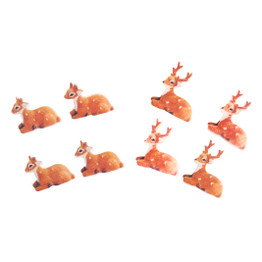 Christmas Craft Embellishments (8pcs) - Reindeer