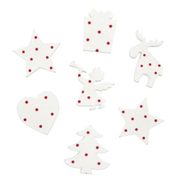 Christmas Craft Embellishments (7pcs) - Dotty Christmas
