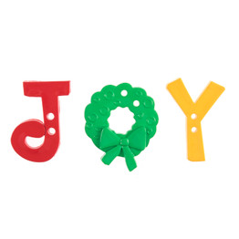 Christmas Craft Embellishments (3pcs) - Joy Buttons