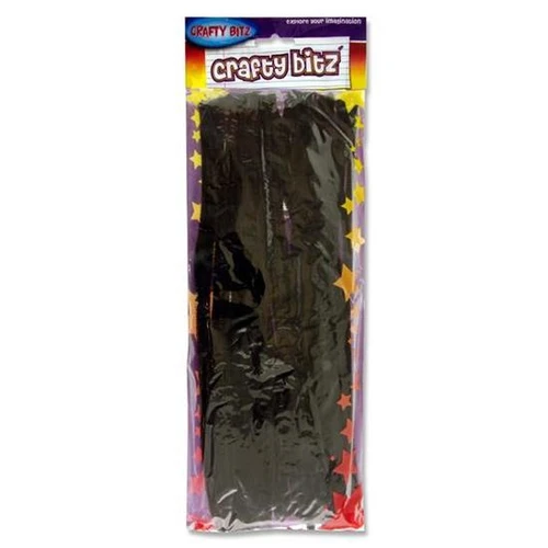 Vibes and Scribes 12" Pipe Cleaners (50pk) - Black yarn