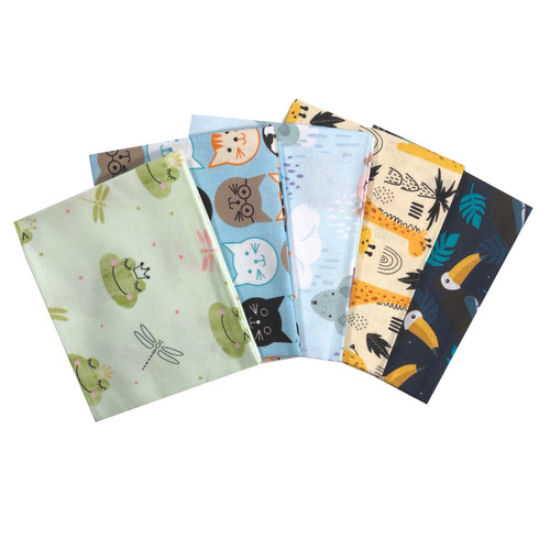 Fat Quarter Bundle (5pcs) - Animals Delight Fat Quarter Bundle (5pcs) - Animals Delight