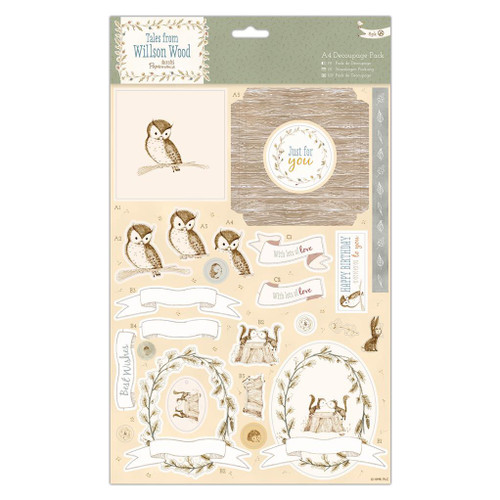 A4 Decoupage Pack - Tales from Wilson Wood: Woodland Creatures A4 Decoupage Pack - Tales from Wilson Wood: Woodland Creatures