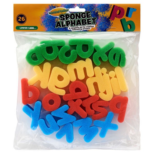 Sponge Alphabet (26pcs) - Lower Case - Vibes & Scribes
