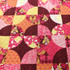 Pink & Orange Patchwork Circles - 100% Cotton - 1/4 Metre