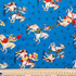 Round Up Blue - 100% Cotton