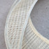 Sinamay Hat Brim - Open End Swirl - Crosshatch Weave (Ivory)