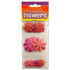 Foam Flowers - Pink w/Glitter