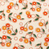 Orange Flowers - 100% Cotton