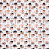 Cotton Poplin Print - Funky Foxes (White) - Per ½ Metre