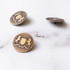 Antique Crest Metal Button (23mm)