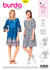 Burda Style Pattern Misses' Swing Dress with Sleeve Variations (6401)