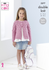 Girls Cardigans in King Cole Cotton Top DK (5377)