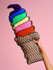 Rico Crochet Ice Cream Cushions in Creative Cotton Aran (538) - CROCHET