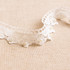 Ivory Scalloped Lace Trim w/Pearls (35mm) - Per ½ Metre