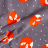 Fleece: Foxes on Grey - Per ½ Metre