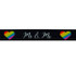 Mr & Mr Black Satin Ribbon (25mm) - Per Metre