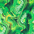 Fusion: Green Marbled Paint - 100% Cotton