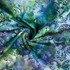 Floragraphix: Vine Swirls on Green - 100% Cotton