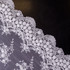 Premium Lace: White Embroidered Lace w/Guipure Scallop  - Per ¼ Metre