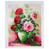 Printed Aida Fabric: Roses in Vase
