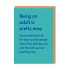 Greeting Card - Being An Adult Is Pretty Easy