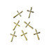 Pendant (5pcs) - Gold Cross