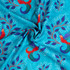 Birds & Leaves: Turquoise - 100% Cotton
