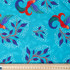 Birds & Leaves: Turquoise - 100% Cotton