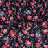 Stretch Polyester: Botanical on Black - Per ½ Metre