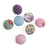 Fabric Covered Buttons in Jar