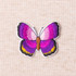 Iron-On Butterfly Motif - Medium Gradient Multi