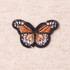 Iron-On Butterfly Motif - Small Black Multi