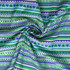 Patterned Stripes Green - 100% Cotton
